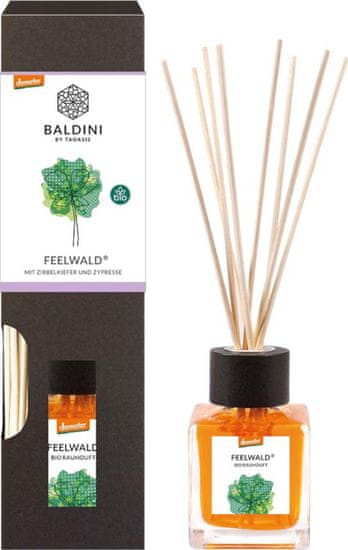 Baldini by Taoasis Aroma difuzér Vůně lesa, Bio Demeter, Baldini 100 ml + 7 tyčinek