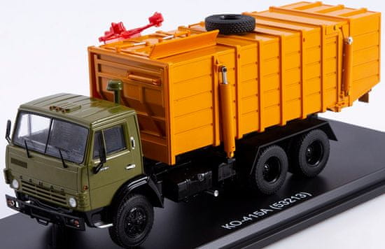 Start Scale Models KO-415A (Kamaz-53213) popelářský vůz, khaki-oranžová, 1/43