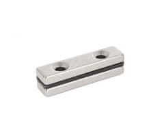 GEKO Magnet neodymový s montážními otvory 40x10x4mm, plochý 2ks G02423