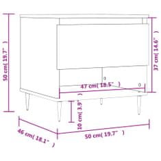 Vidaxl Konferenční stolky 2 ks lesklé bílé 50x46x50cm kompozitní dřevo