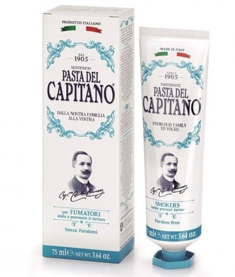 Pasta Del Capitano 1905 SMOKERS - premium zubní pasta pro kuřáky 75 ml