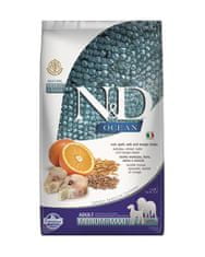 Farmina Granule pro psy N&D dog OCEAN (AG) adult medium & maxi, codfish, spelt, oves & orange 2,5 kg