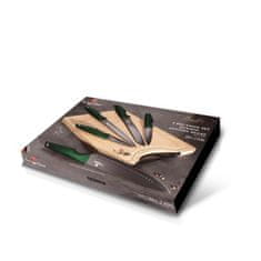 Berlingerhaus Sada nožů + prkénko 6 ks Emerald Collection BH-2706