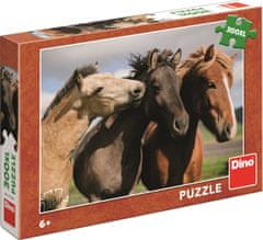 Dino Puzzle Barevní koně XXL 300 dílků