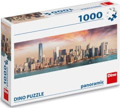 Dino Panoramatické puzzle Manhattan za soumraku, New York 1000 dílků