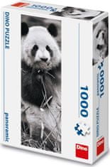 Dino Vertikální puzzle Panda v trávě 1000 dílků