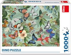 Dino Puzzle Motýlí louka 1000 dílků