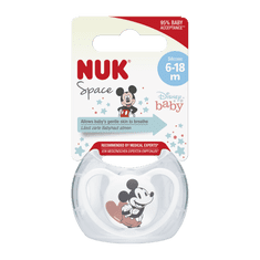 Nuk Dudlík Space Disney Mickey 6-18m BOX šedá