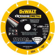 DeWalt Diamantový řezný kotouč EXTREME METAL 180x1,5mm DT40254