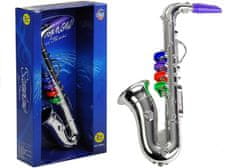 shumee Hudební nástroj pro děti Stříbrný saxofon Dechový nástroj