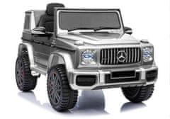 Lean-toys Auto Na Akumulator Mercedes G63 Srebrny Lakier