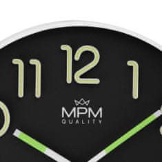 MPM QUALITY Designové plastové hodiny MPM Tammy, černá