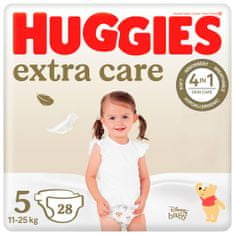 Huggies HUGGIES Pleny jednorázové Extra Care 5 (12-17 kg) 28 ks