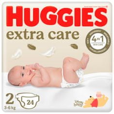 Huggies HUGGIES Pleny jednorázové Extra Care 2 (3-6 kg) 24 ks