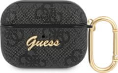 Guess 4G Script PC/PU Pouzdro pro Airpods Pro Grey