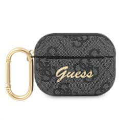 Guess 4G Script PC/PU Pouzdro pro Airpods Pro Grey