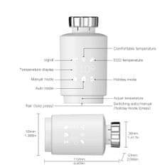 Moes Termostatická hlavice Tuya Zigbee TV02