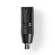 Nedis XLR adaptér XLR 3-pin zástrčka - CINCH zásuvka (COTP15930BK)