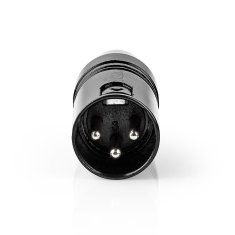 Nedis XLR adaptér XLR 3-pin zástrčka - CINCH zásuvka (COTP15930BK)