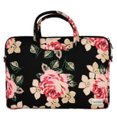 MG Wonder Briefcase taška na notebook 15-16'' black and roses