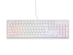 Genesis herní mechanická klávesnice THOR 303/RGB/Outemu Peach Silent/Drátová USB/US layout/Bílá