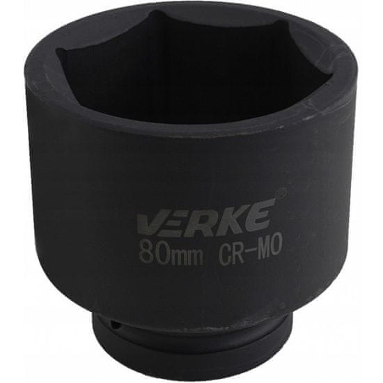 Verke  Gola ořech 80mm nástrčná hlavice 1" V39416