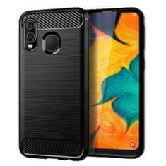 FORCELL Obal / kryt na Samsung Galaxy A40 černý - Forcell CARBON