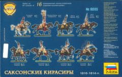 Zvezda Saxon Cuirassiers 1810-1814, Wargames (AoB) figurky 8035, 1/72