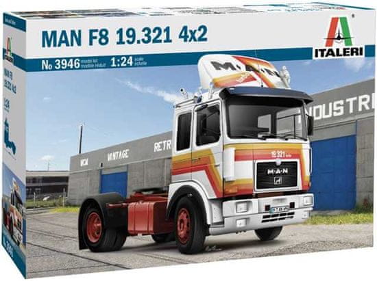 Italeri MAN F8 19.321 4x2, Model Kit 3946, 1/24