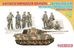 Dragon 3rd Fallschirmjäger Division + Kingtiger Henschel Turret, Model Kit 7400, 1/72