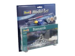 Revell bitevní loď Bismarck, Kriegsmarine, ModelSet 65802, 1/1200