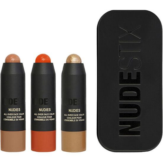 NUDESTIX Dárková sada dekorativní kosmetiky Beachy Nudes 3 ks