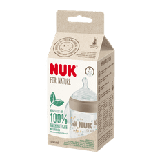 Nuk for Nature láhev s kontrolou teploty 150 ml hnědá