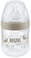 Nuk for Nature láhev s kontrolou teploty 150 ml hnědá