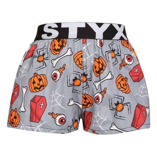 Styx Dětské trenky art sportovní guma Halloween rakve (BJ1752)