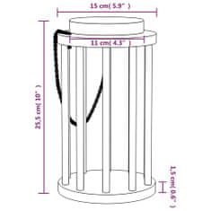 Vidaxl Seník pro králíky Ø 15 x 25,5 cm masivní jedlové dřevo