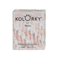 KOLORKY DAY Pleny jednorázové eko, květiny XL (12-16 kg) 17 ks