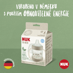 Nuk for Nature lahvička na učení s kontrolou teploty zelená