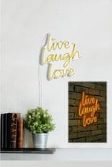 ASIR GROUP ASIR Dekorativní LED osvětlení LIVE LAUGH LOVE oranžová