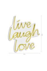 ASIR GROUP ASIR Dekorativní LED osvětlení LIVE LAUGH LOVE oranžová