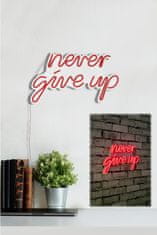 ASIR GROUP ASIR Dekorativní LED osvětlení NEVER GIVE UP červená