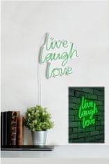 ASIR GROUP ASIR Dekorativní LED osvětlení LIVE LAUGH LOVE zelená