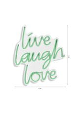 ASIR GROUP ASIR Dekorativní LED osvětlení LIVE LAUGH LOVE zelená