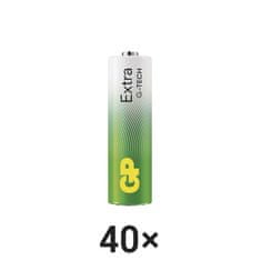 GP Alkalická baterie GP Extra AA (LR6), 40 ks