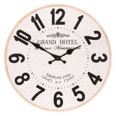 Autronic Nástěnné dřevěné hodiny Grand Hotel, 34 cm