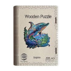 Dřěvěné puzzle/Delfín A3