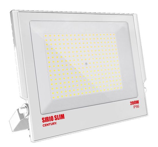 Century CENTURY LED reflektor SIRIO SLIM BÍLÝ 200W 4000K 110d 303x366x34mm IP66 IK08