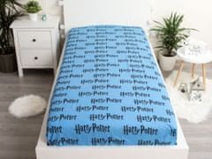 Jerry Fabrics Modré dětské prostěradlo Harry Potter