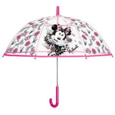 Perletti Dětský automatický deštník MINNIE MOUSE Transparent, 50137
