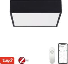 NEO CANTO SLIM Smart stropní svítidlo 28x28cm 22W 1610lm černé Zigbee 3.0, TUYA